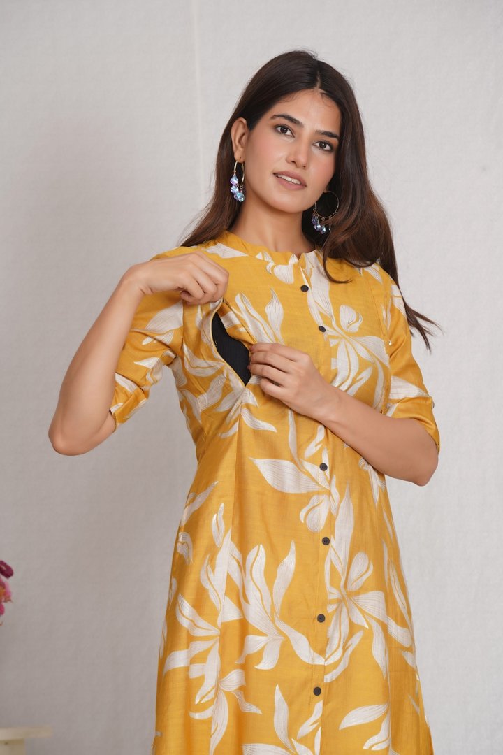 Sunshine Petals Maternity Kurta