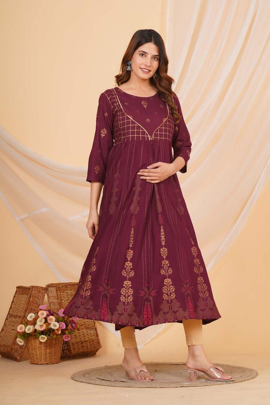 Sangria Purple Feeding Dress