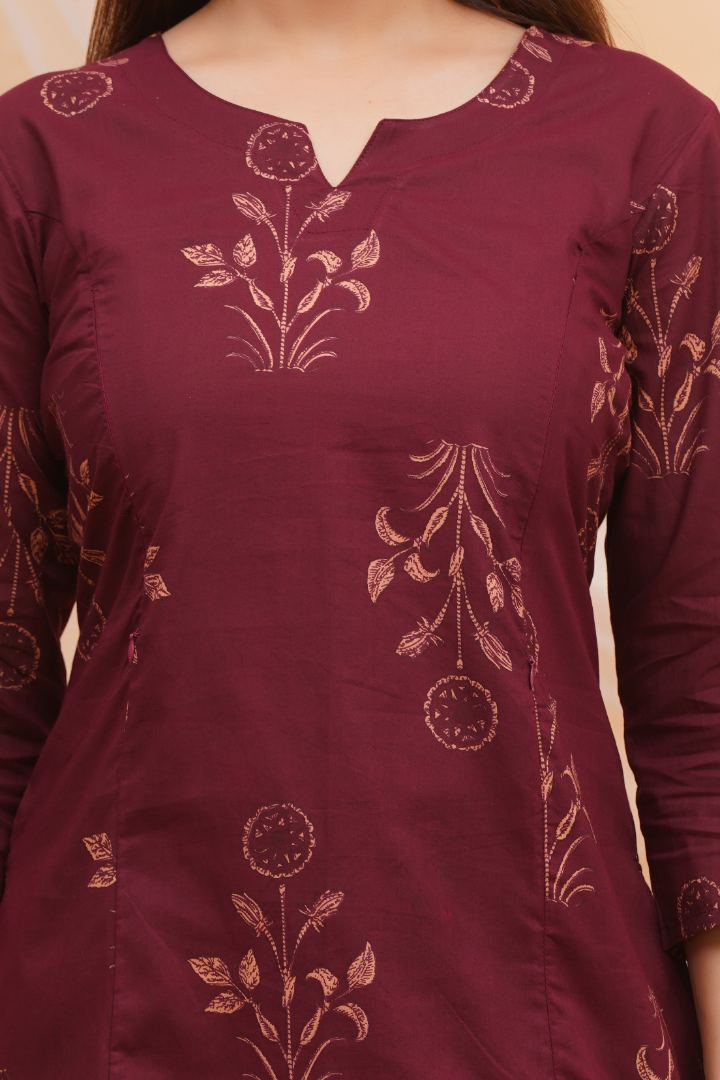 Grape Wine Feeding Coord Set