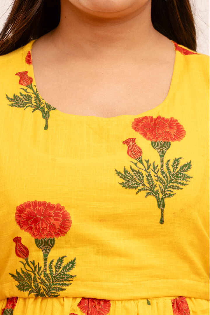 Mellow Yellow Zipless Feeding Dress