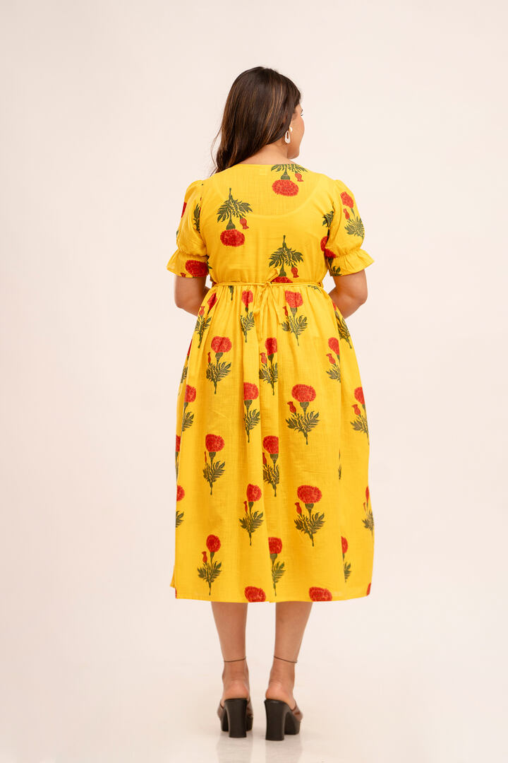 Mellow Yellow Zipless Feeding Dress