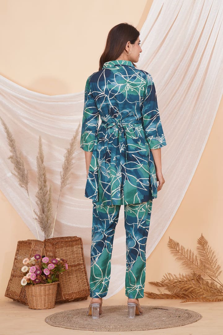 Sapphire Blue Maternity Coord Set