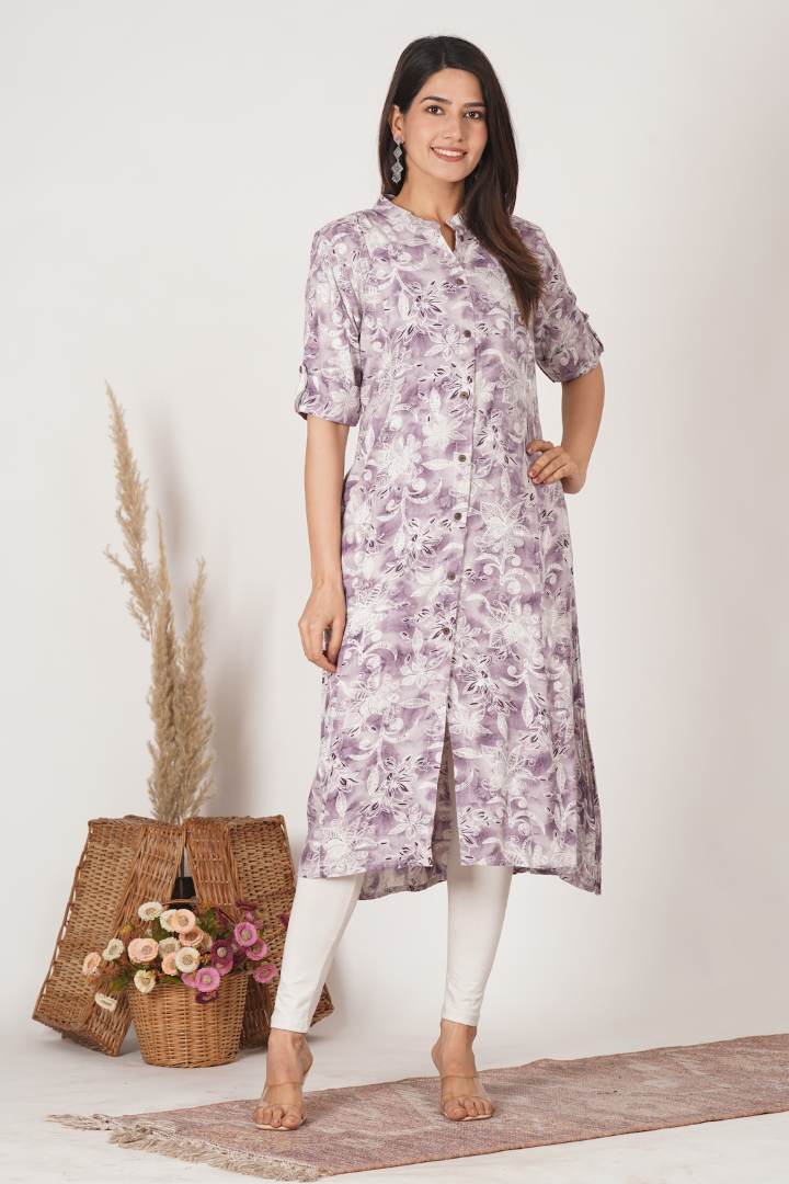 Heather Violet Feeding Kurta