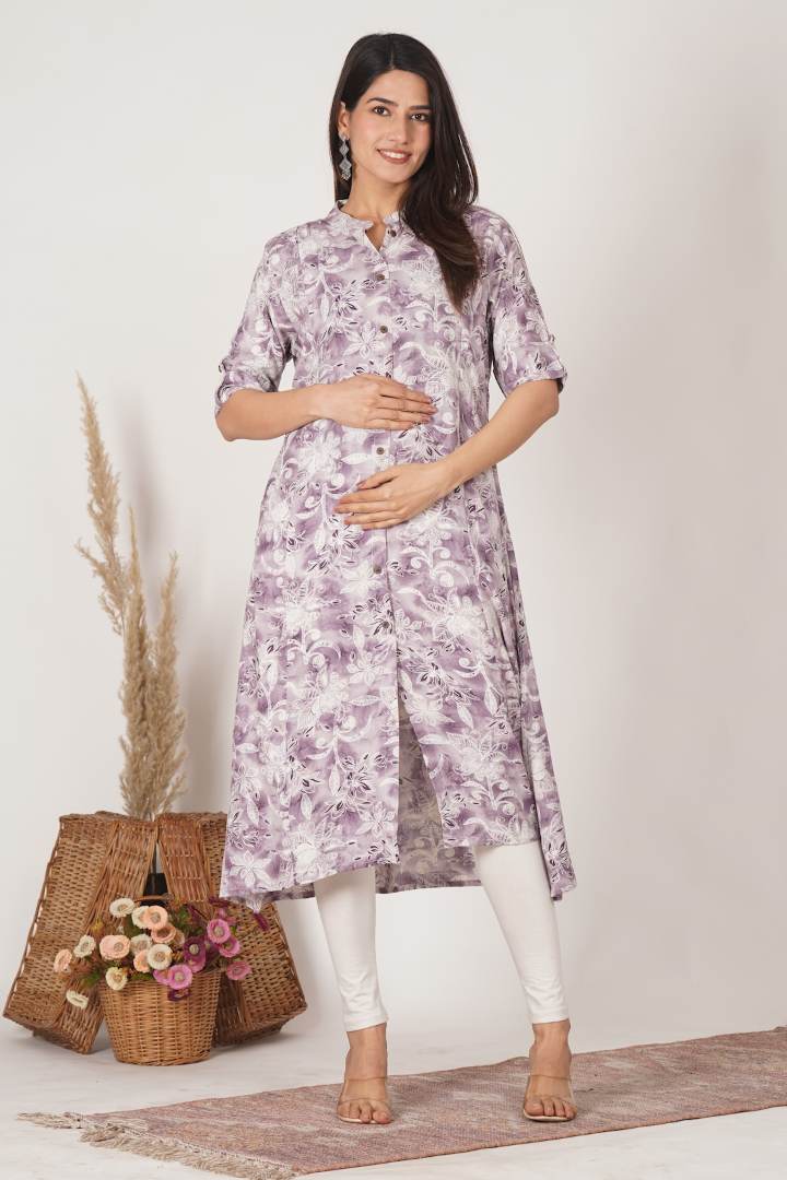 Heather Violet Feeding Kurta