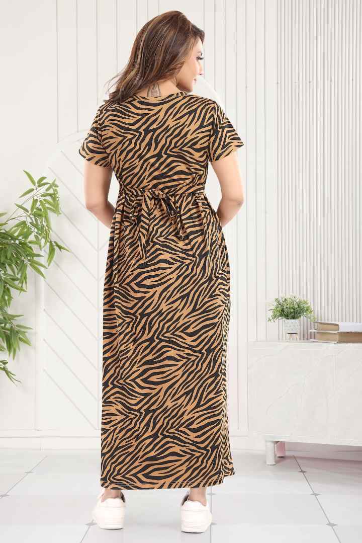 Animal Print Zipless Feeding Nightie