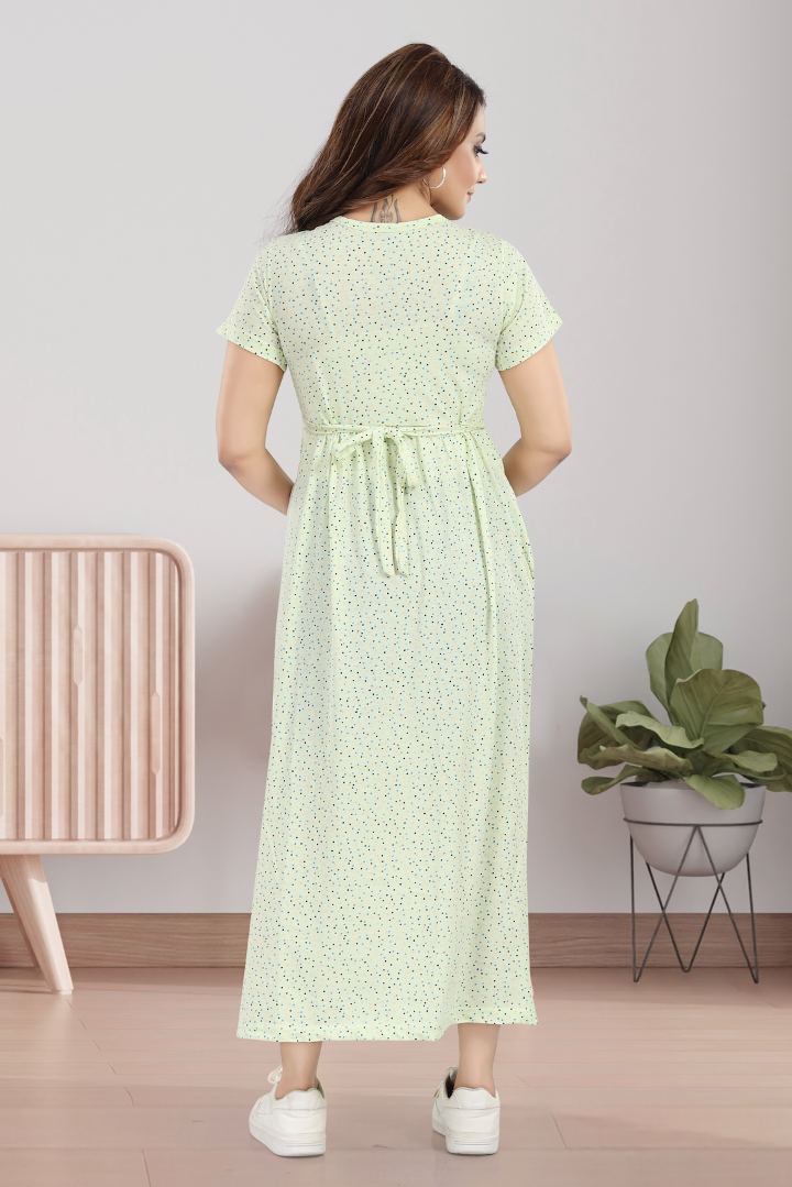 Ditsy All Over Printed Zipless Feeding Nightie