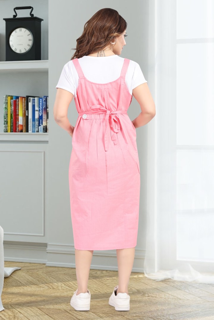 Taffy Pink Pinafore Feeding Dress