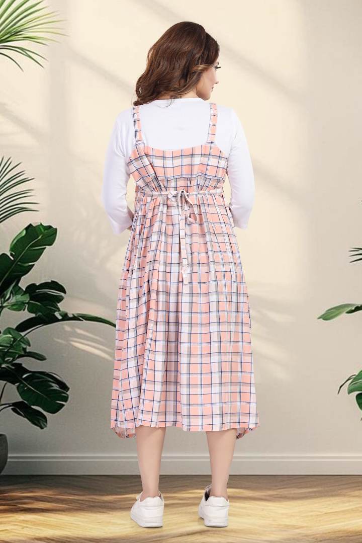 English Rose Chequered Feeding Dress