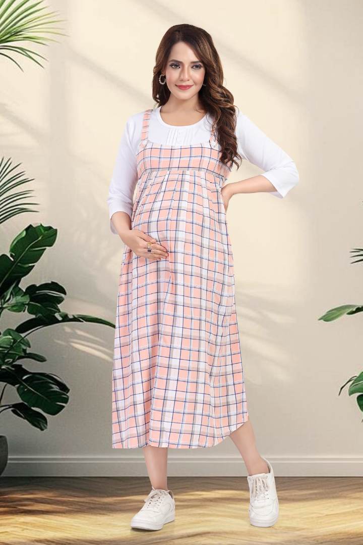 English Rose Chequered Feeding Dress