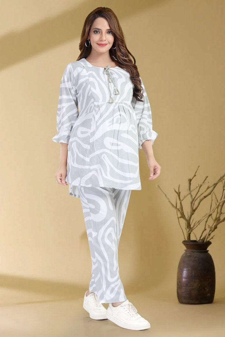 Light Pista Feeding Coord Set
