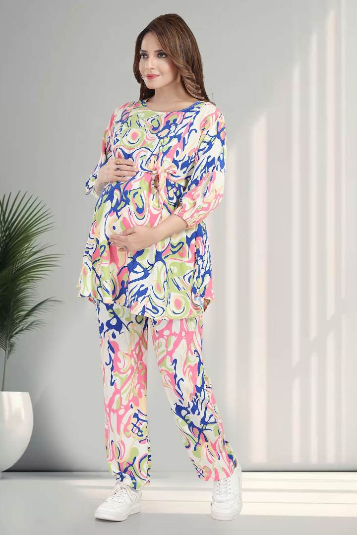 Marble Effect Feeding Coord Set