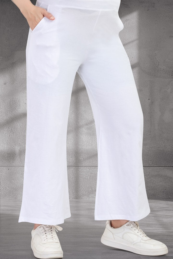 White Wide Leg Pregnancy Pant