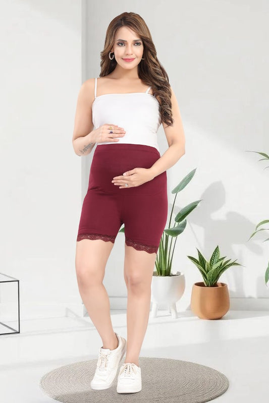 Dark Maroon Maternity Bloomer