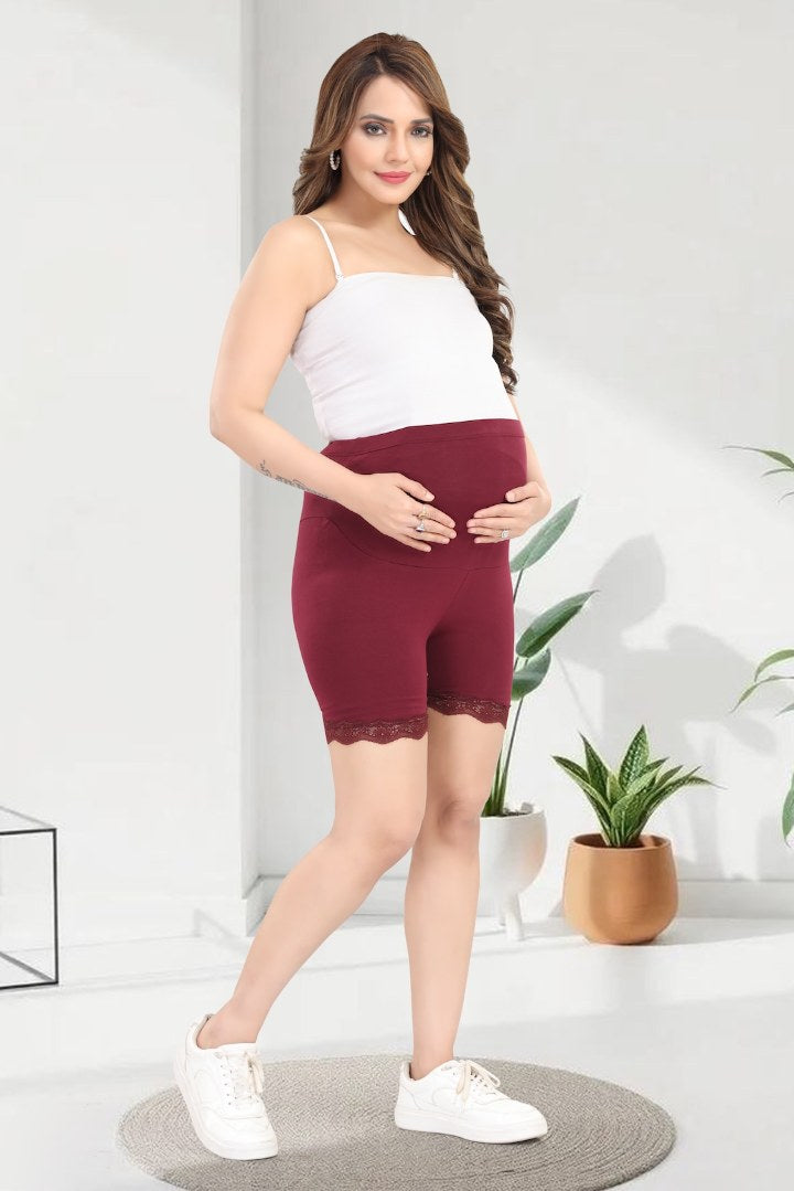 Dark Maroon Maternity Bloomer