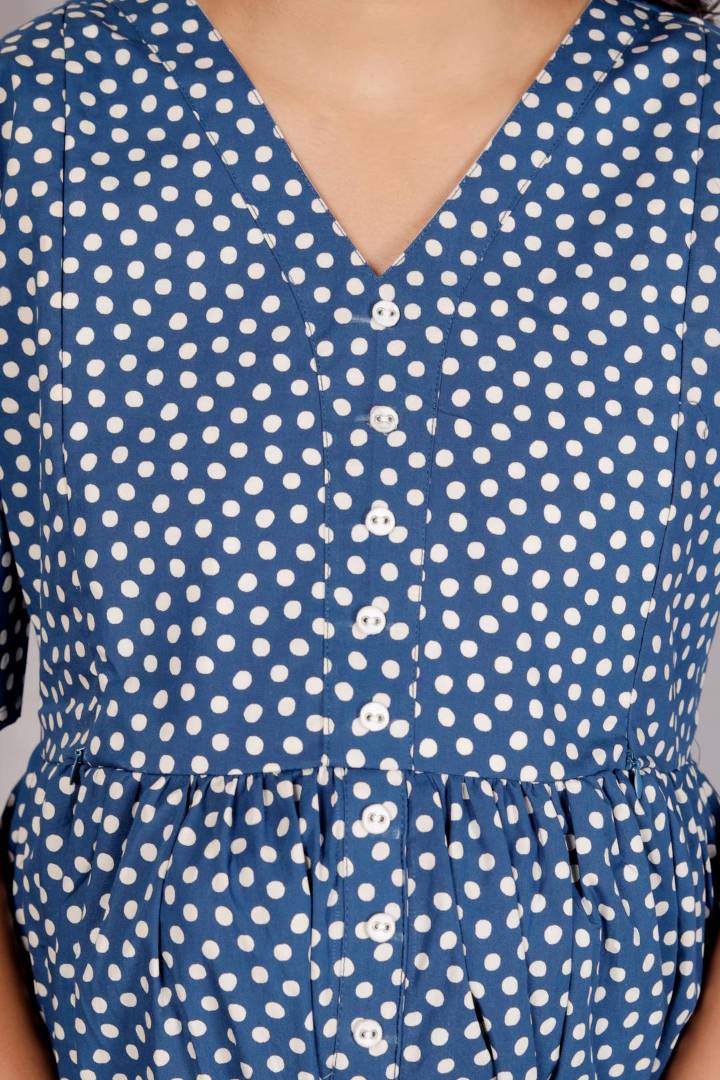 Polka Dot Maternity Feeding Dress