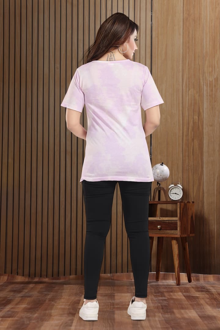 MomsBae Aurora Tie and Dye Zipless Feeding T Shirt, back view